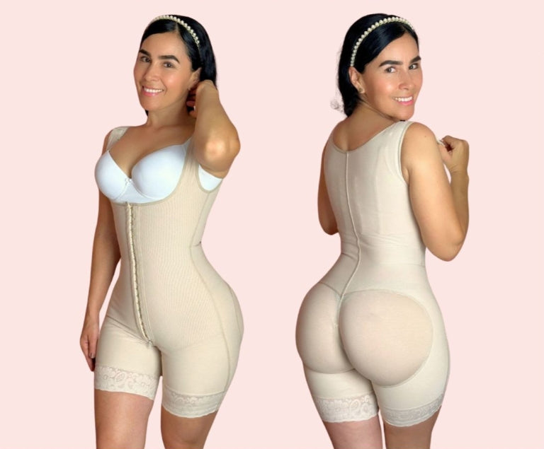 Faja postquirúrgica con 3 ganchos